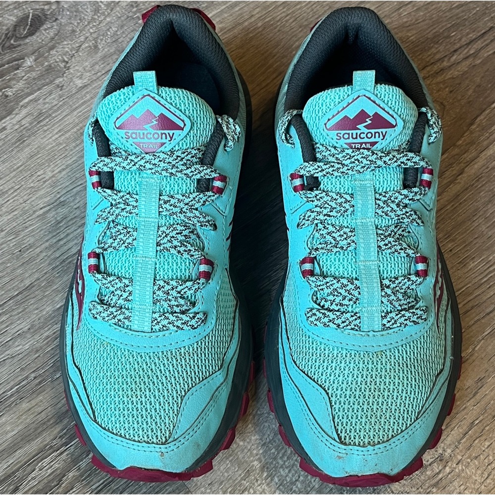 Saucony Trail Excursion TR 15 Trail Running Shoes Teal Womens 7.5 UK 5.5 EU 38.5 - Picture 2 of 8